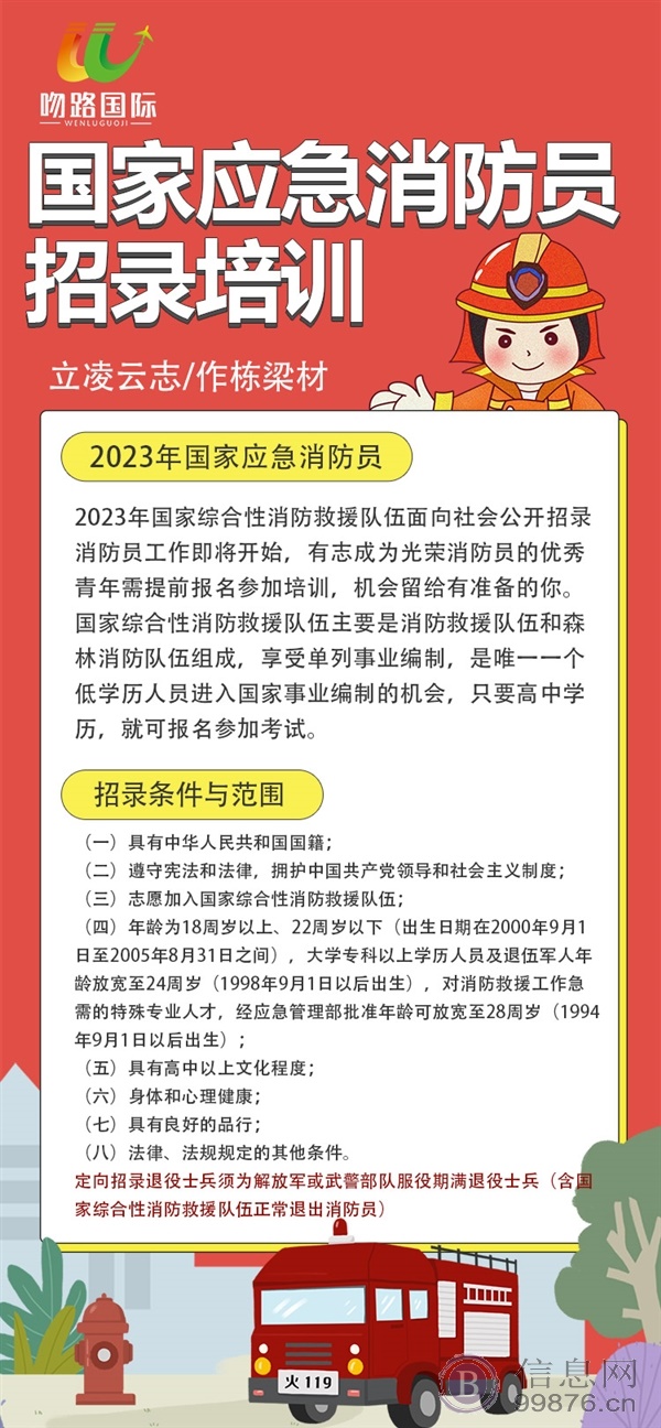 消防员培训招录